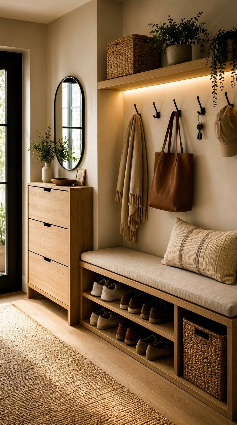 10 Beautiful Entryway Storage Ideas That Keep Your Home Organised